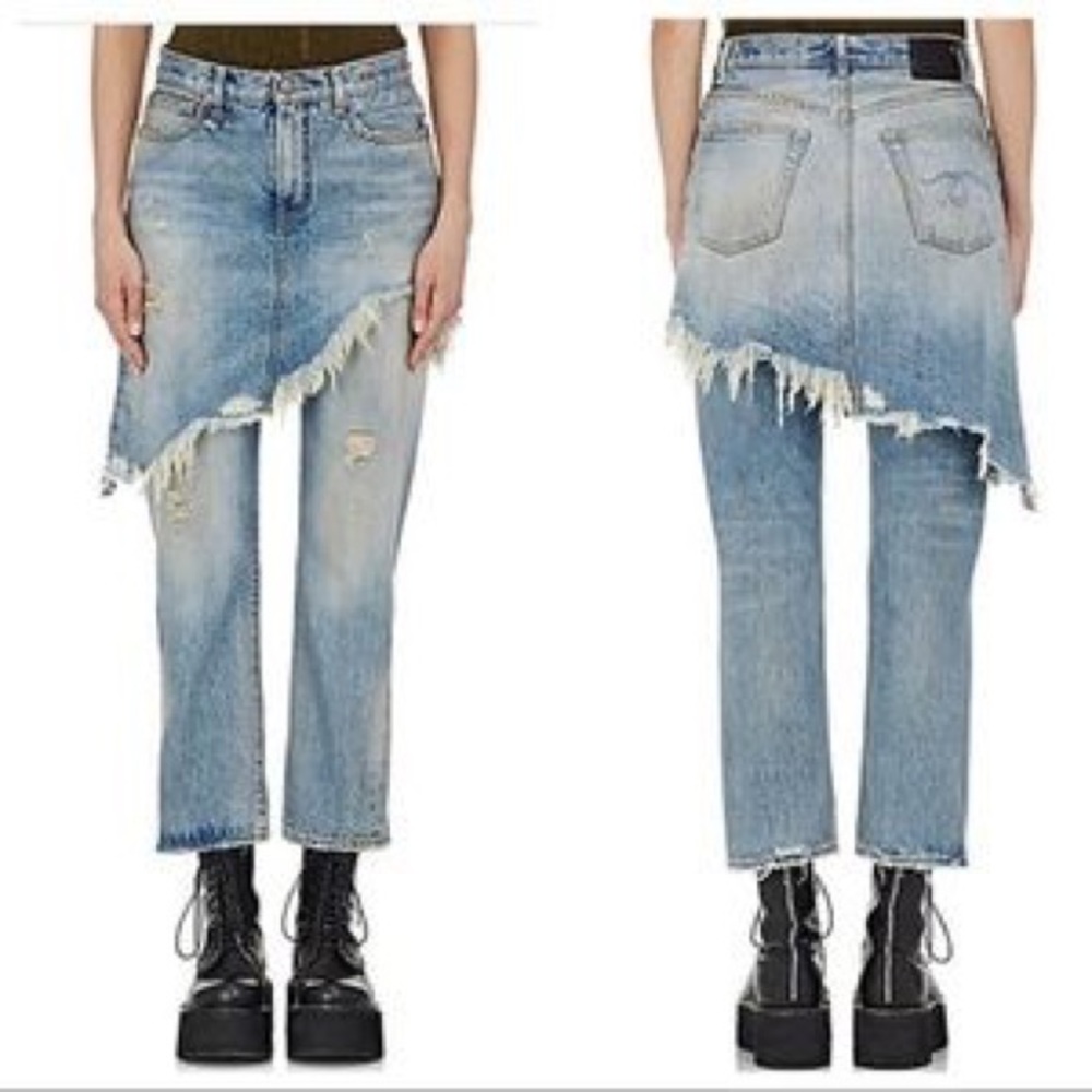Rare Jeans with skirt overlay!